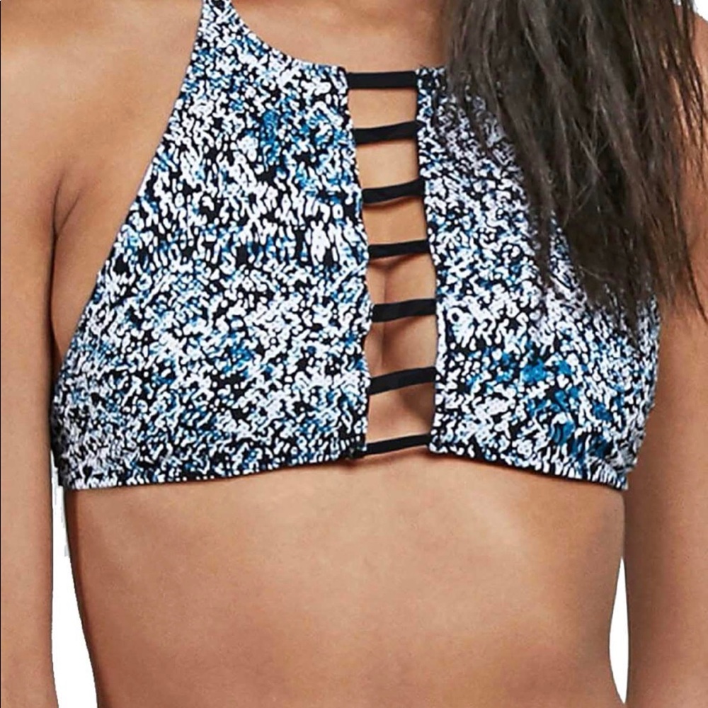NWT Volcom Stay Tuned Reversible Bikini Set